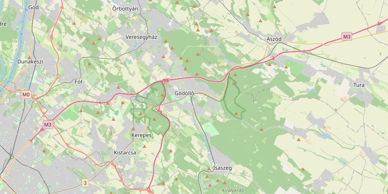 Gödöllő és környéke térképe — a kiszállási terület áttekintése