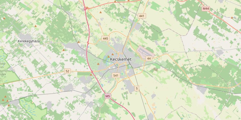 Kecskemét és környéke térképe — a kiszállási terület áttekintése