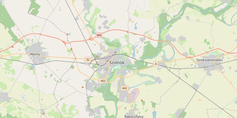 Szolnok és környéke térképe — a kiszállási terület áttekintése