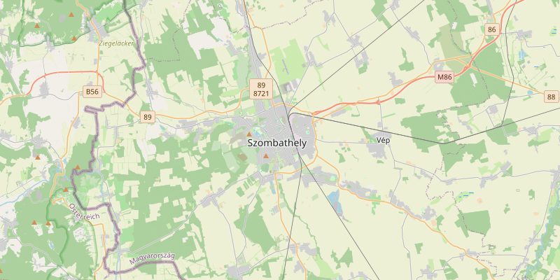Szombathely és környéke térképe — a kiszállási terület áttekintése