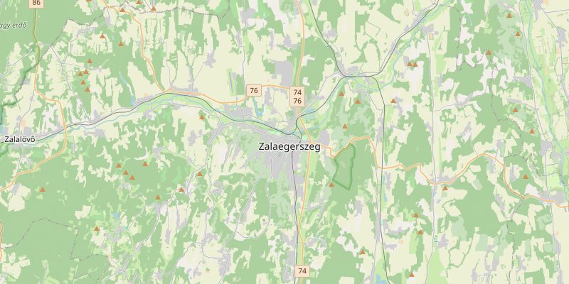 Zalaegerszeg és környéke térképe — a kiszállási terület áttekintése